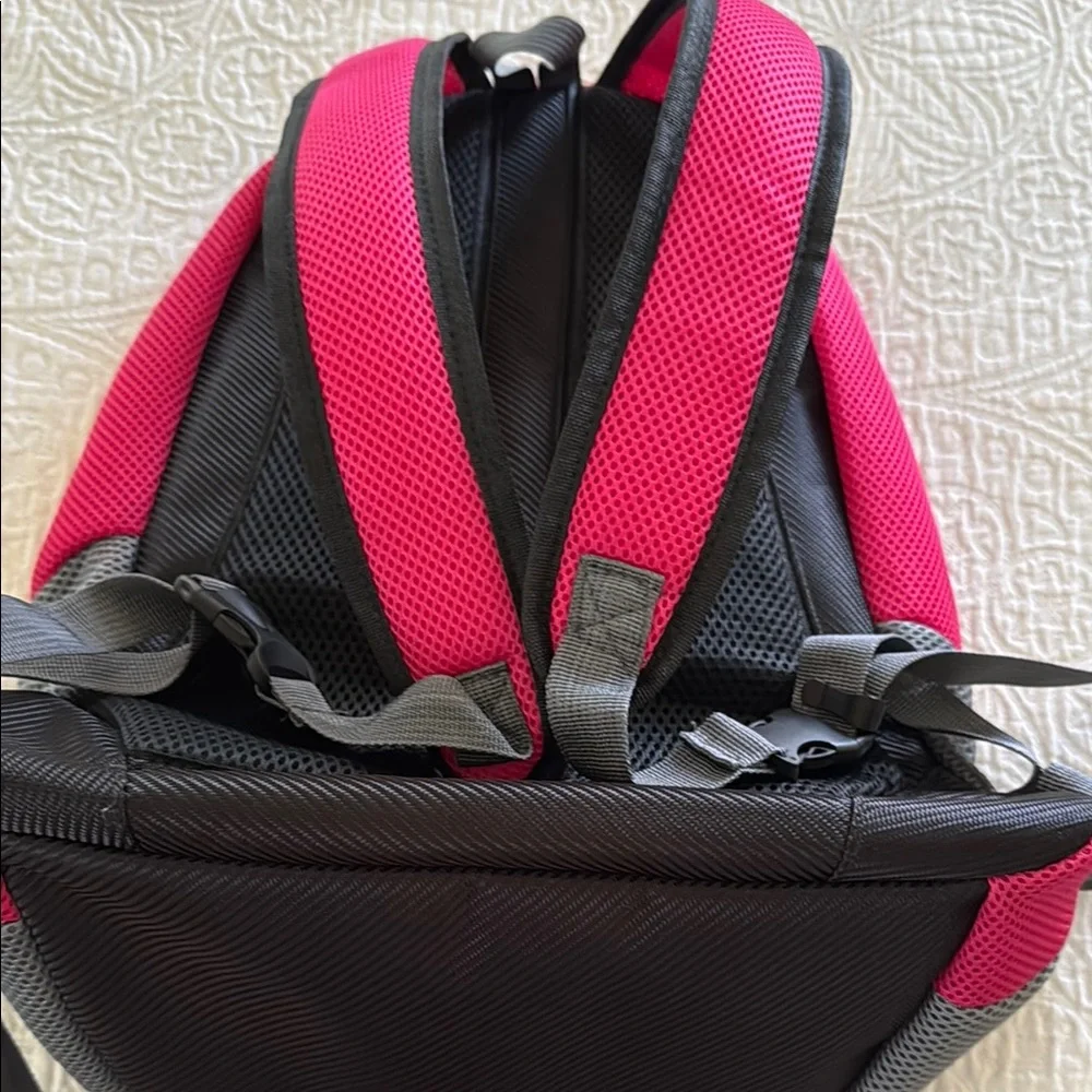 Pink and Gray Small dog/Puppy Backpack - Picture 3 of 3